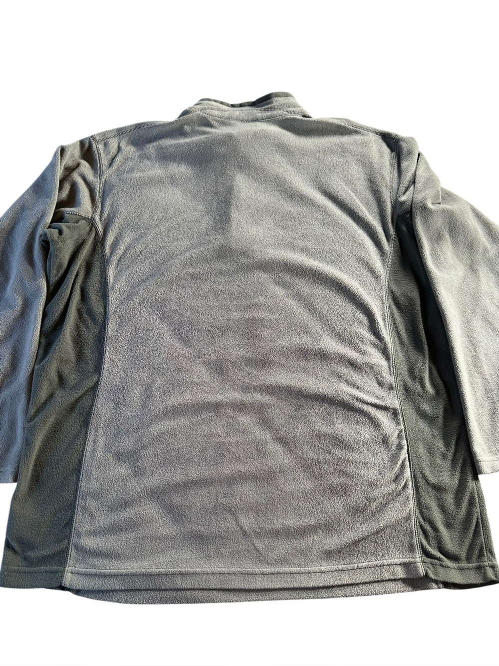 Columbia Light Gray Quarter-Zip Fleece Pullover 3X - Picture 7 of 12
